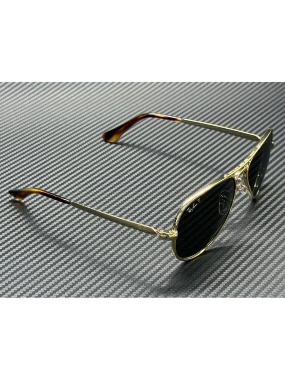 New Ray-Ban Men Arista Gold Sunglasses 58-16-145